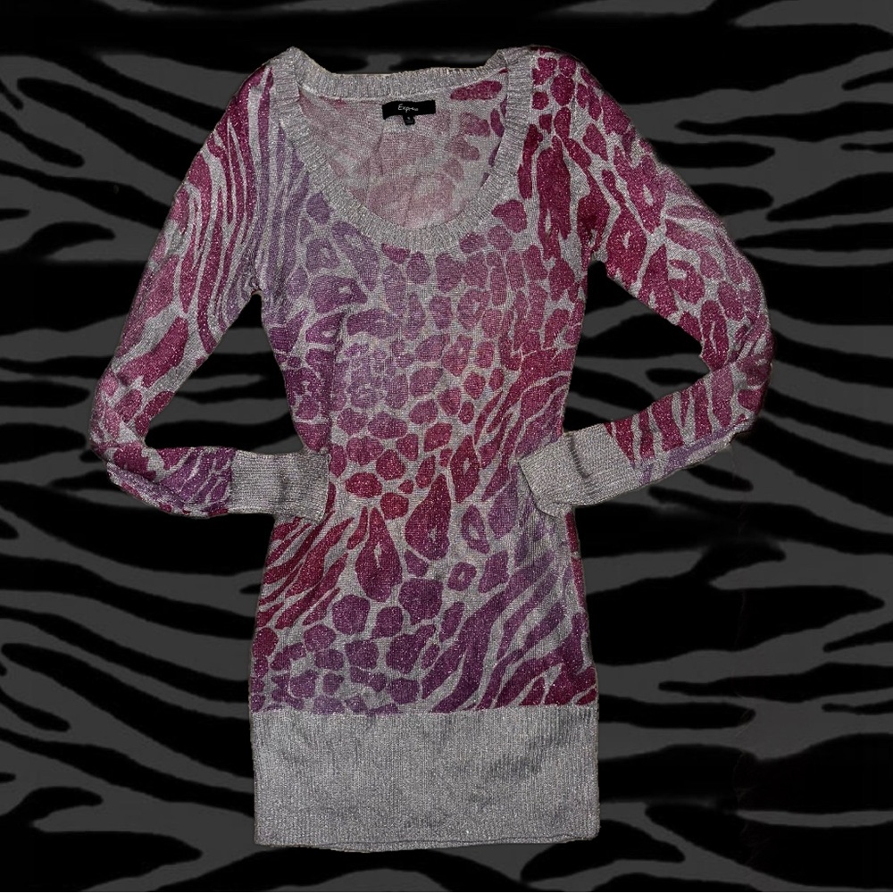 express vintage y2k animal print dress 🎀